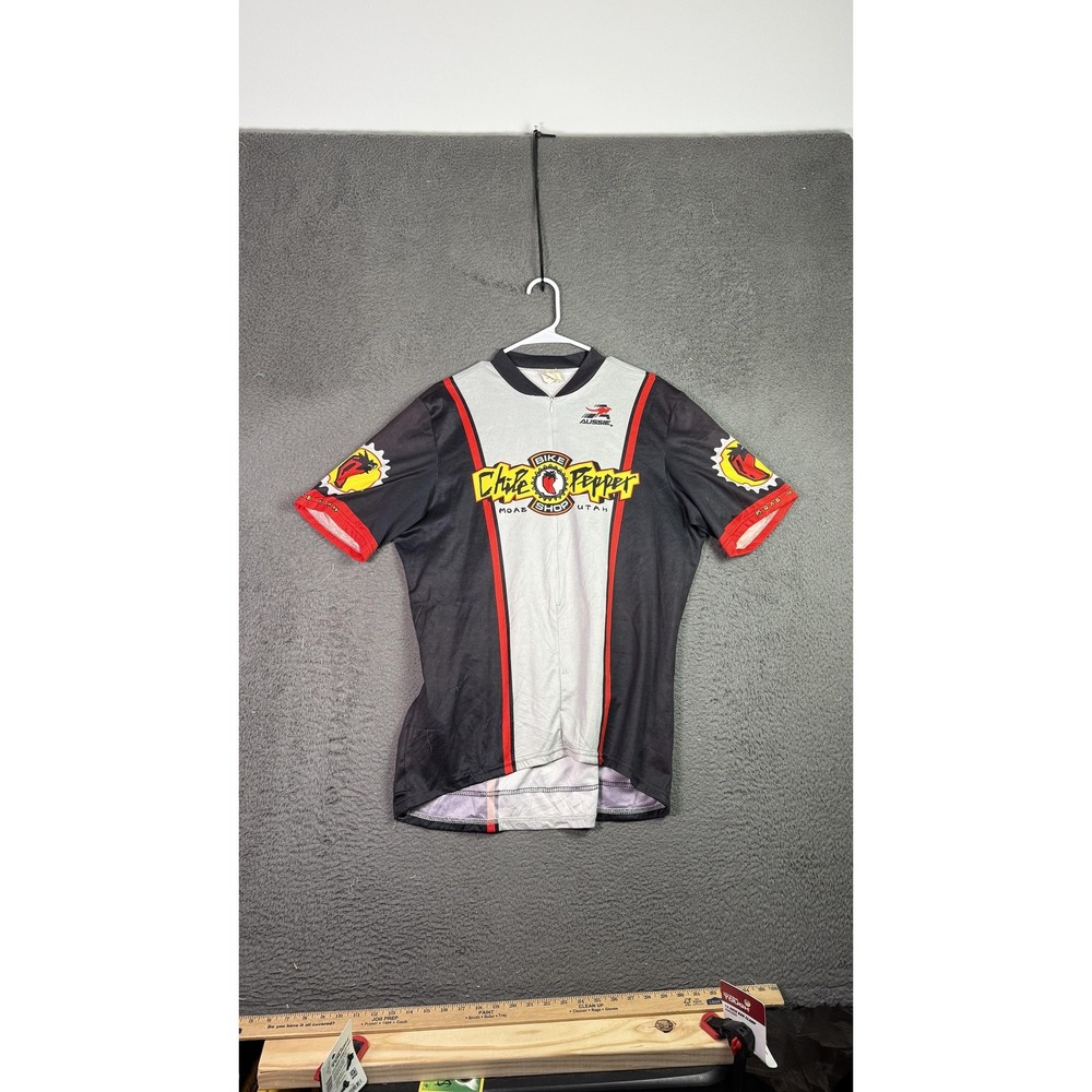 Chile Pepper Bike Shop Shirt‎ Mens 2XL Gray Black Moab Utah Aussie Rim Tours USA